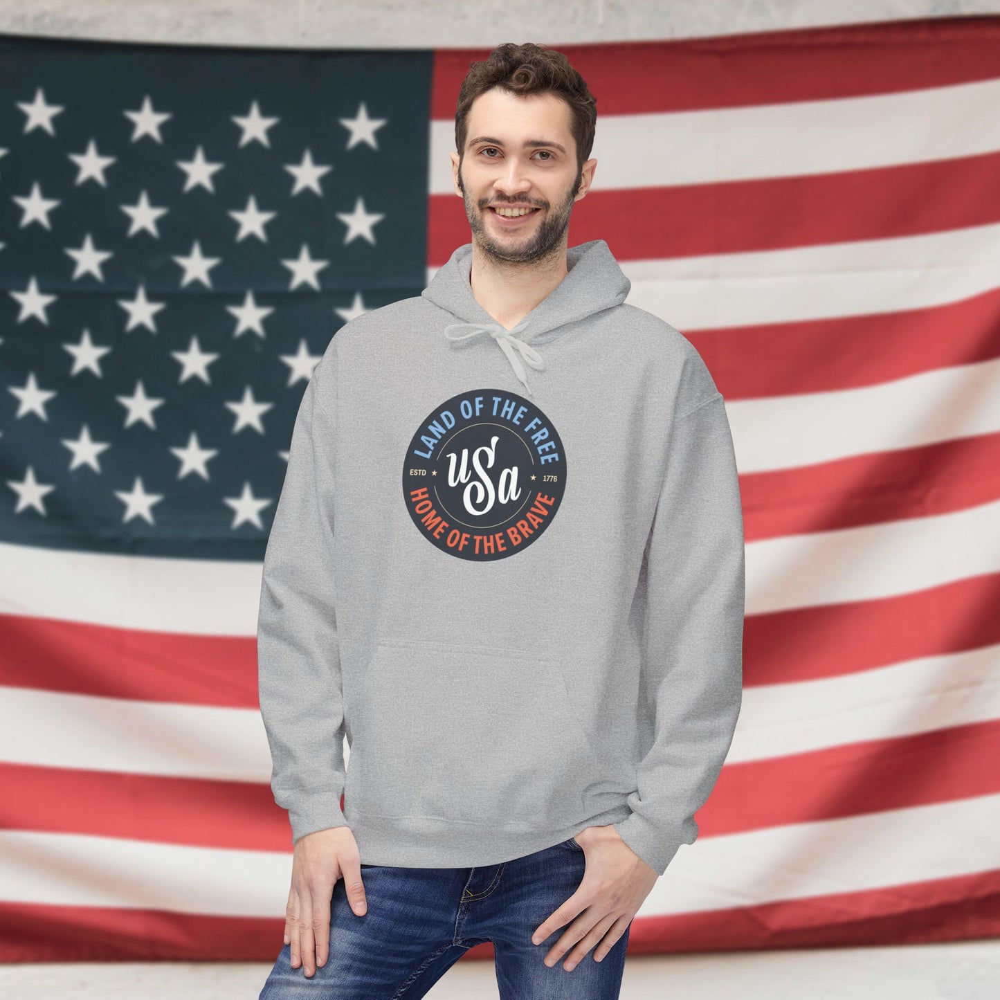 Vintage USA Fleece Unisex Hoodie