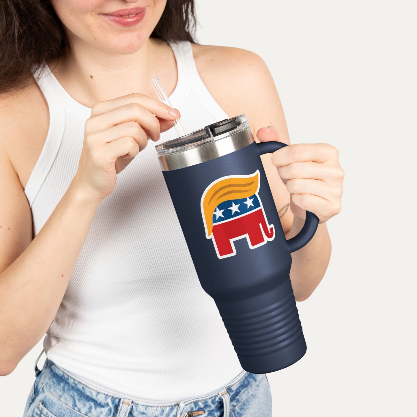 Orange Man Rad Insulated 40oz Travel Mug