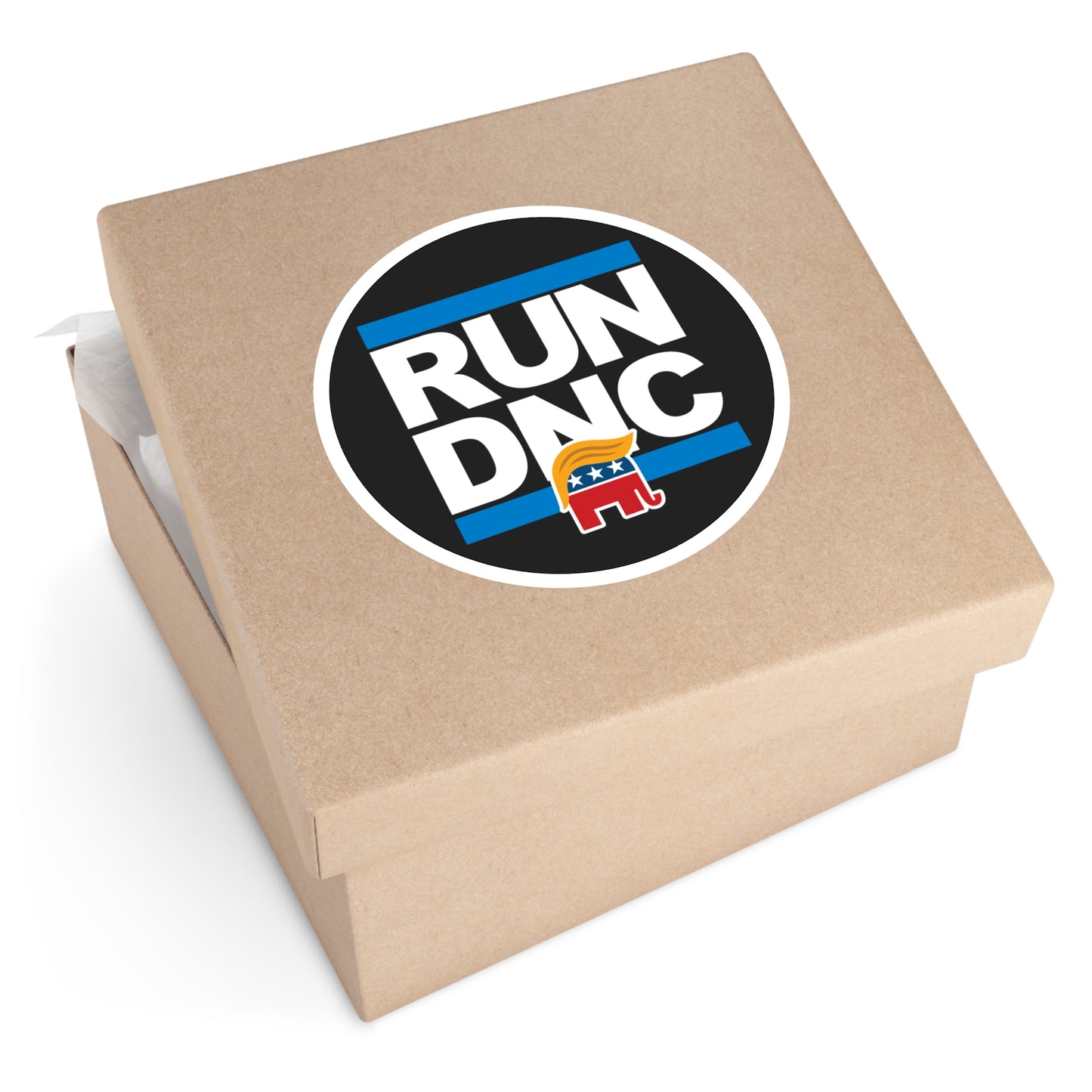 Run, DNC Round Stickers