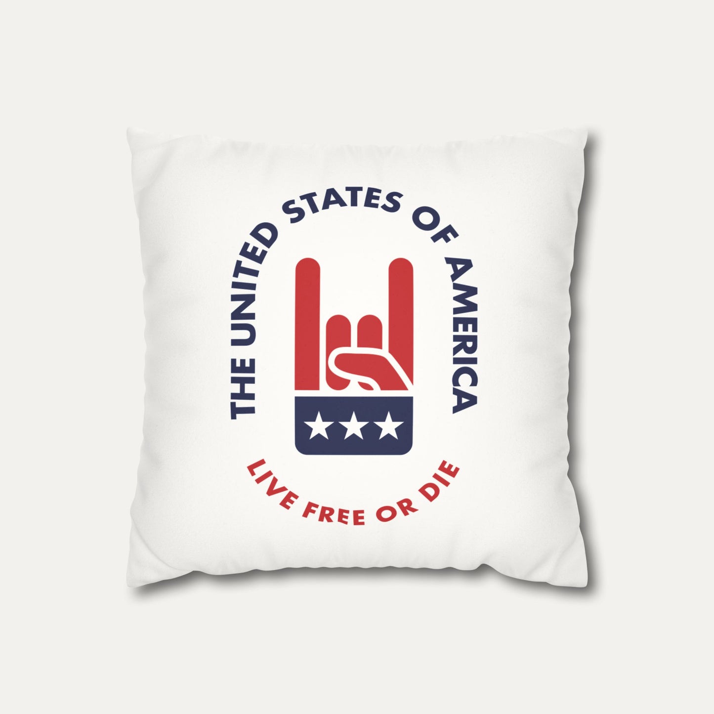 Live Free or Die Faux Suede Pillowcase
