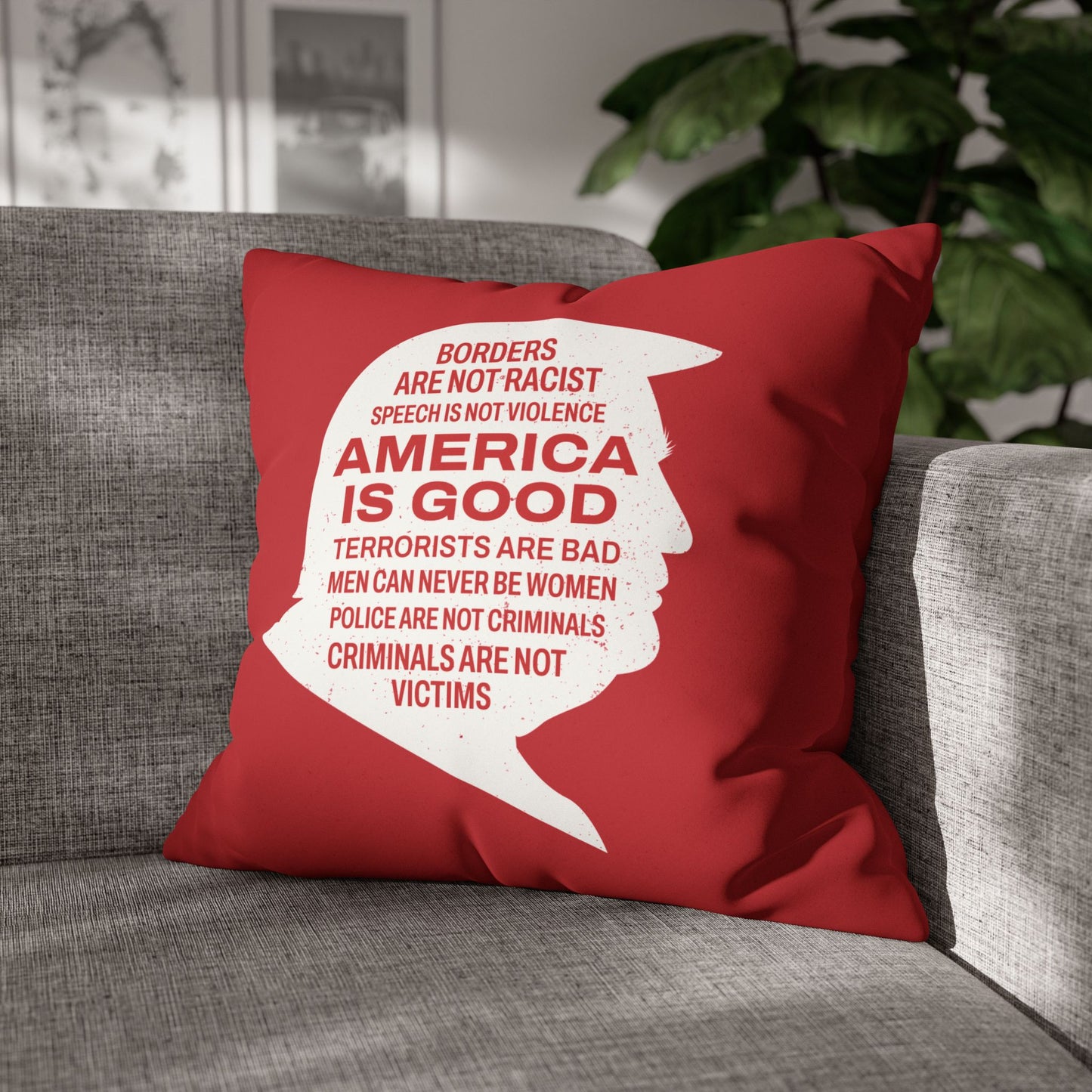 America is Good Faux Suede Pillowcase
