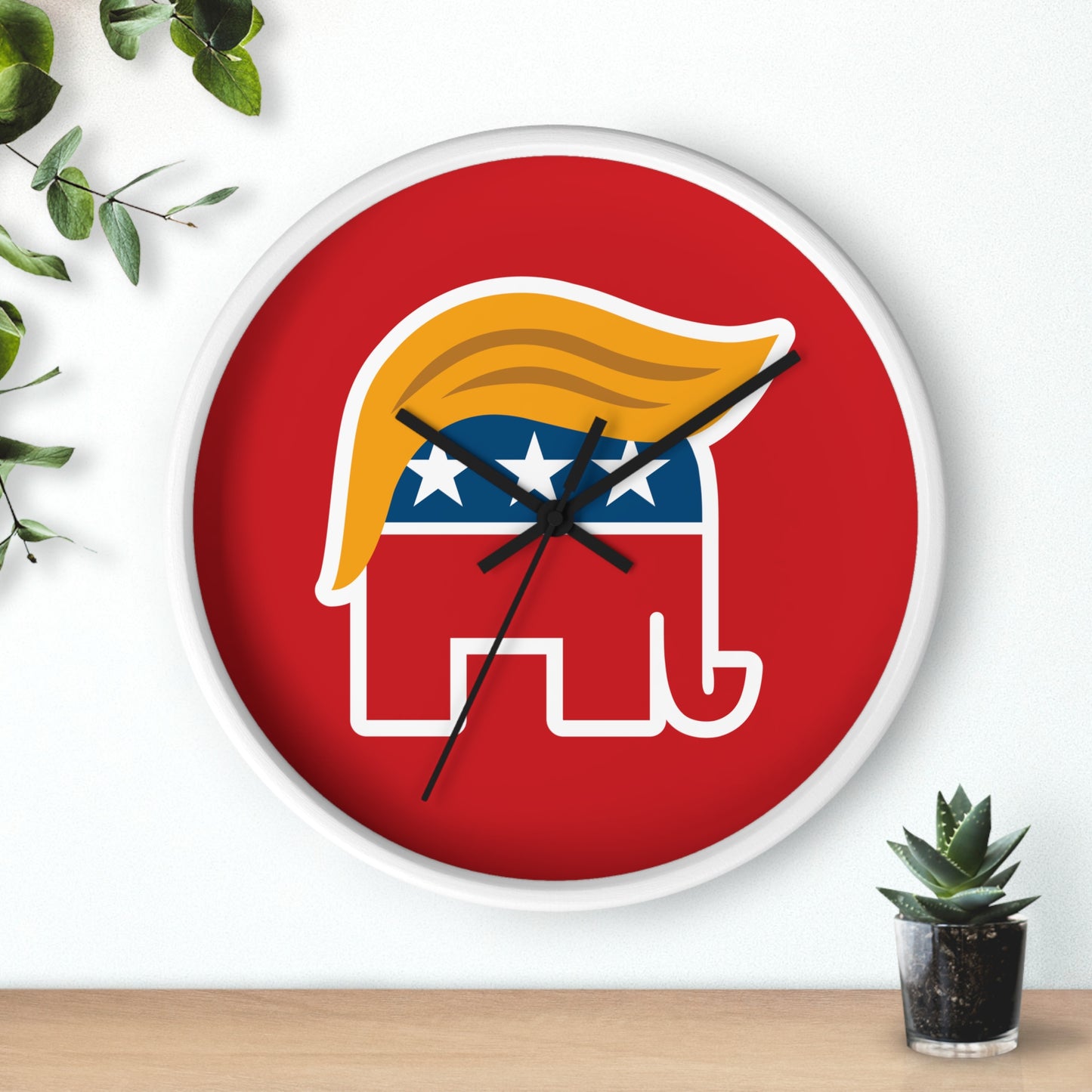Orange Man Rad Wall Clock
