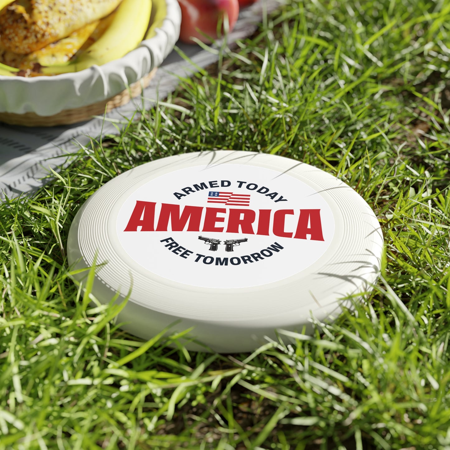 Armed Today, Freedom Tomorrow Wham-0 Frisbee