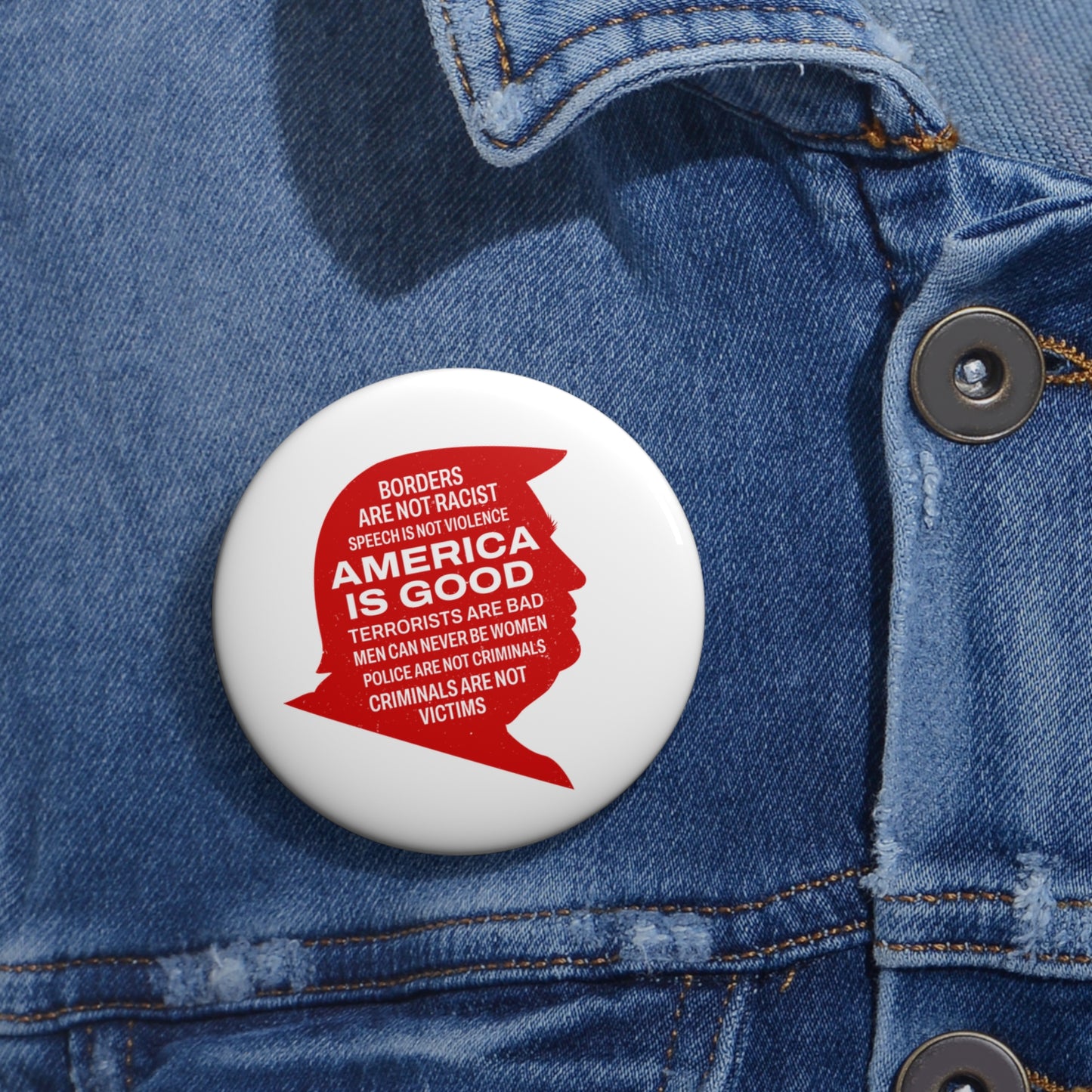 America is Good Pin Button