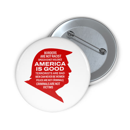 America is Good Pin Button