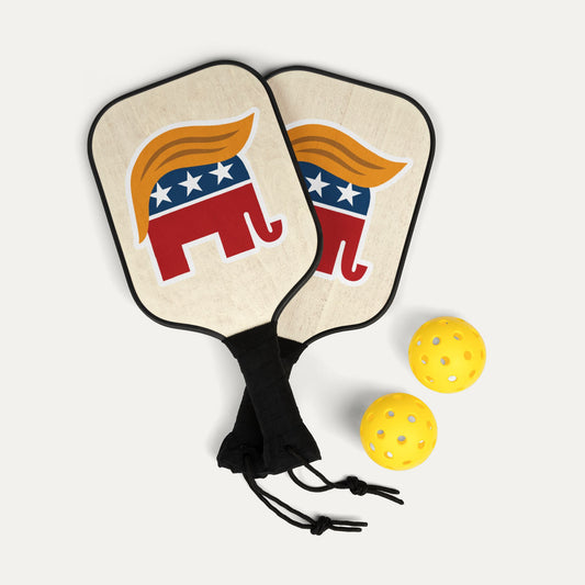 Orange man Pickleball Set