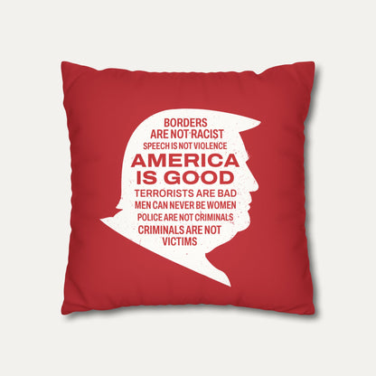 America is Good Faux Suede Pillowcase