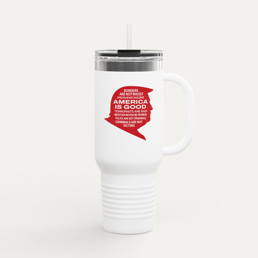 Orange man Insulated 40oz Travel Mug
