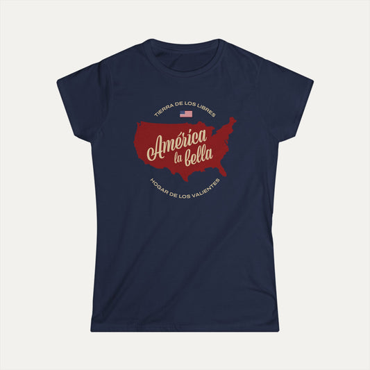 America the Beautiful Women's Softstyle Tee (Spanish)