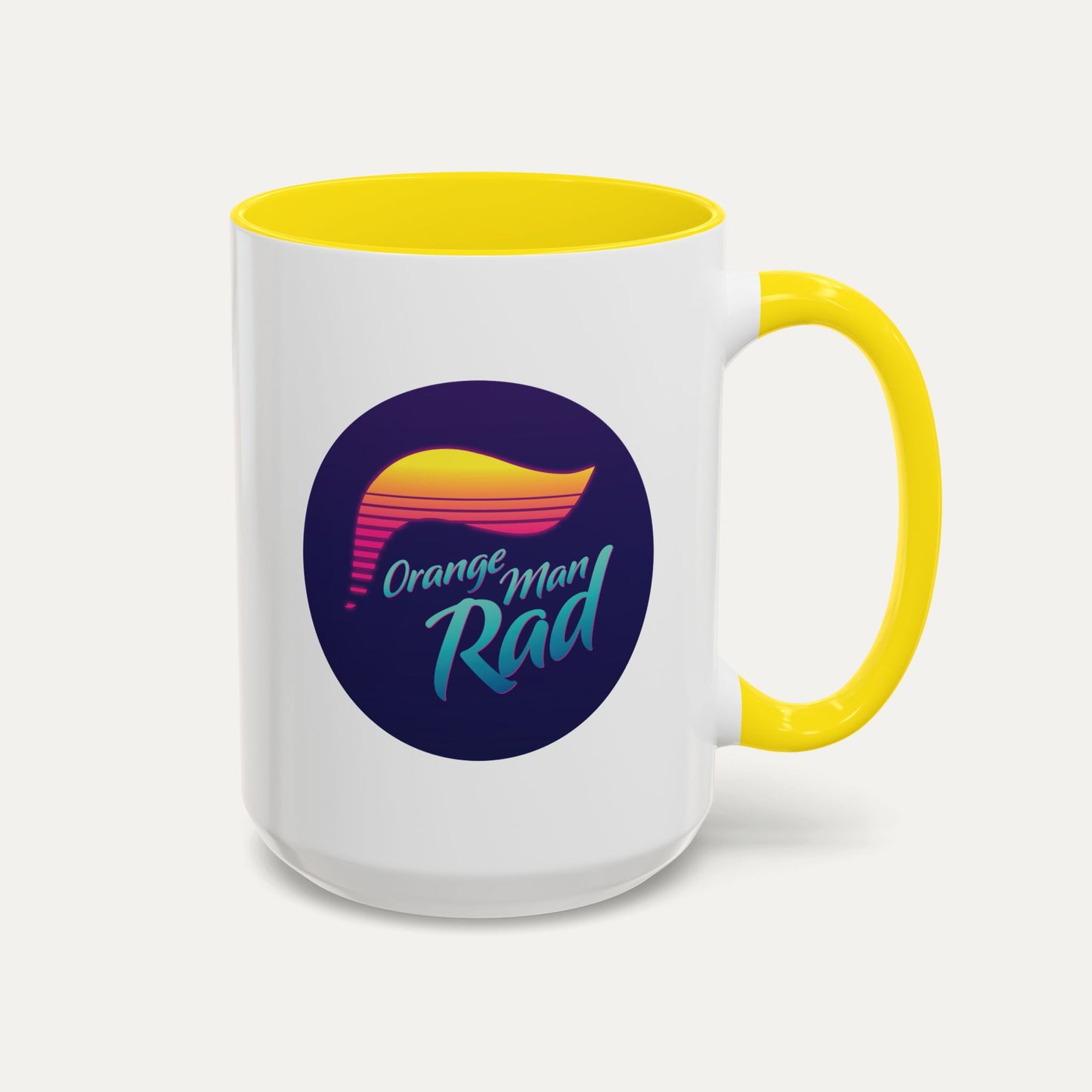 Orange Man Rad Retro 15oz Accent Mug