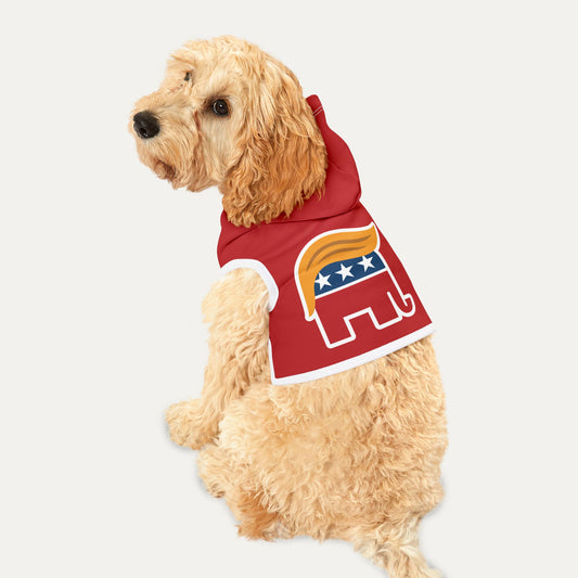 Orange Man Rad Pet Hoodie