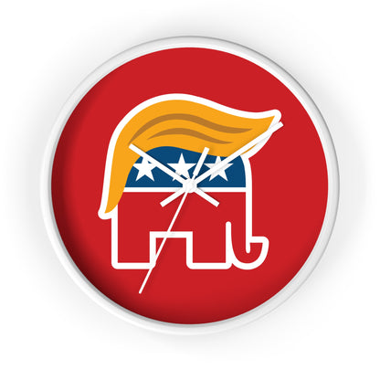 Orange Man Rad Wall Clock