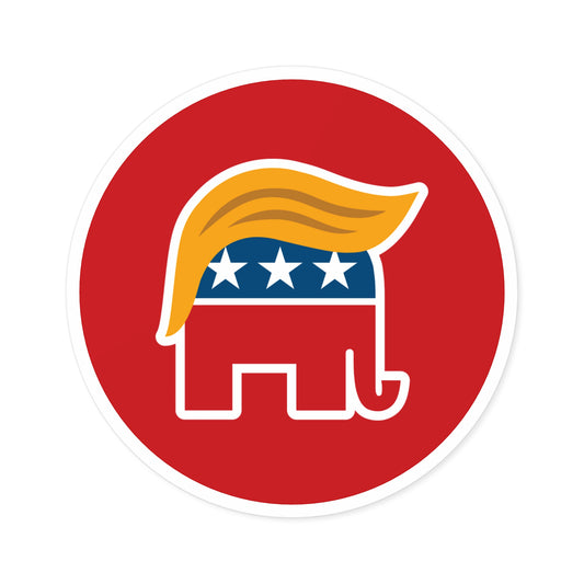 Orange Man Rad Round Stickers