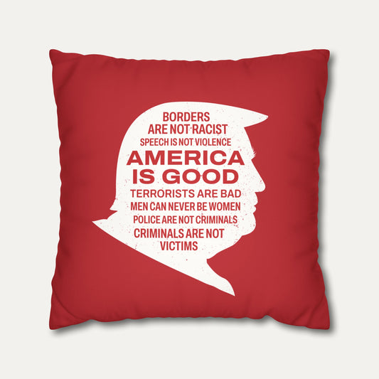 America is Good Faux Suede Pillowcase