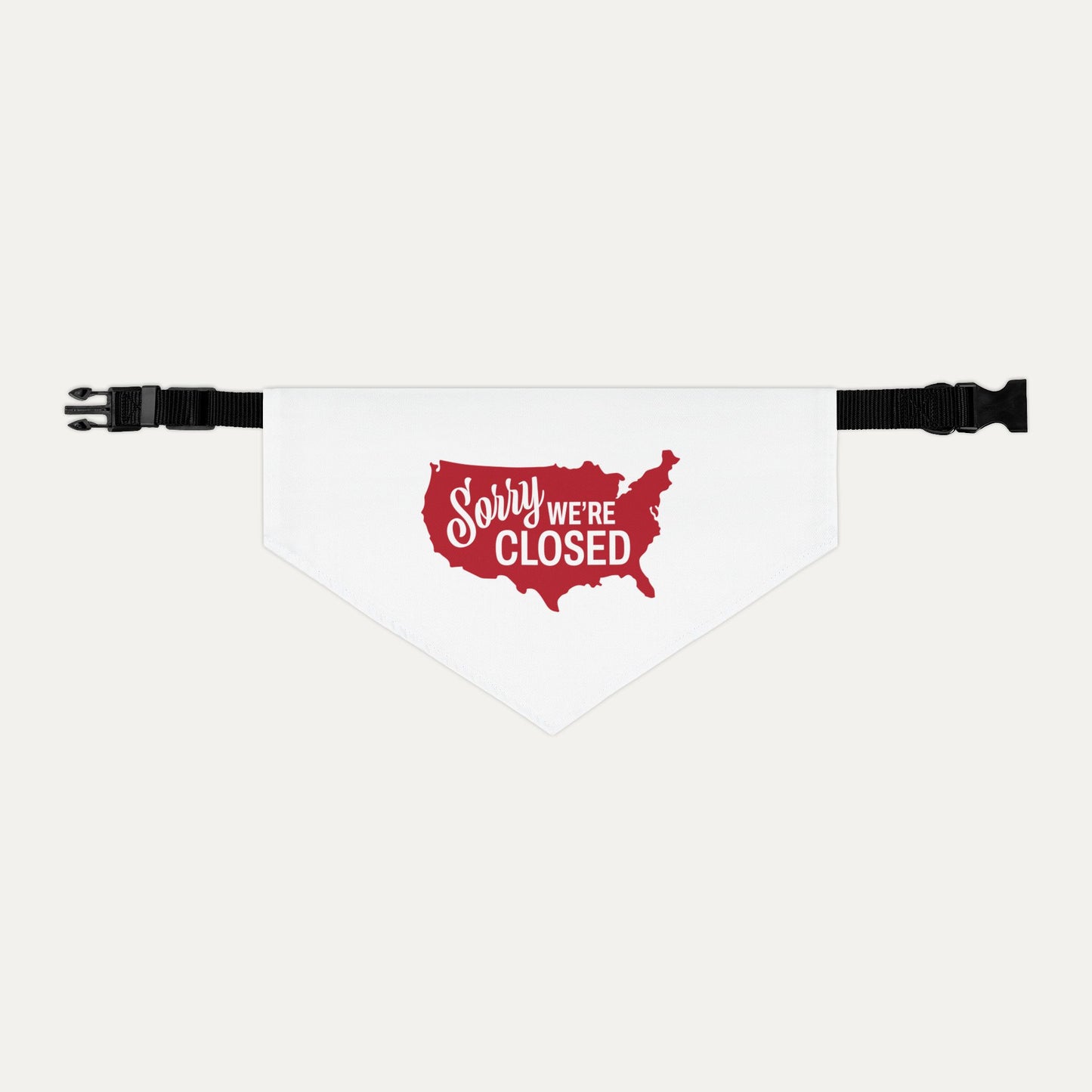 Sorry, We’re Closed Pet Bandana Collar