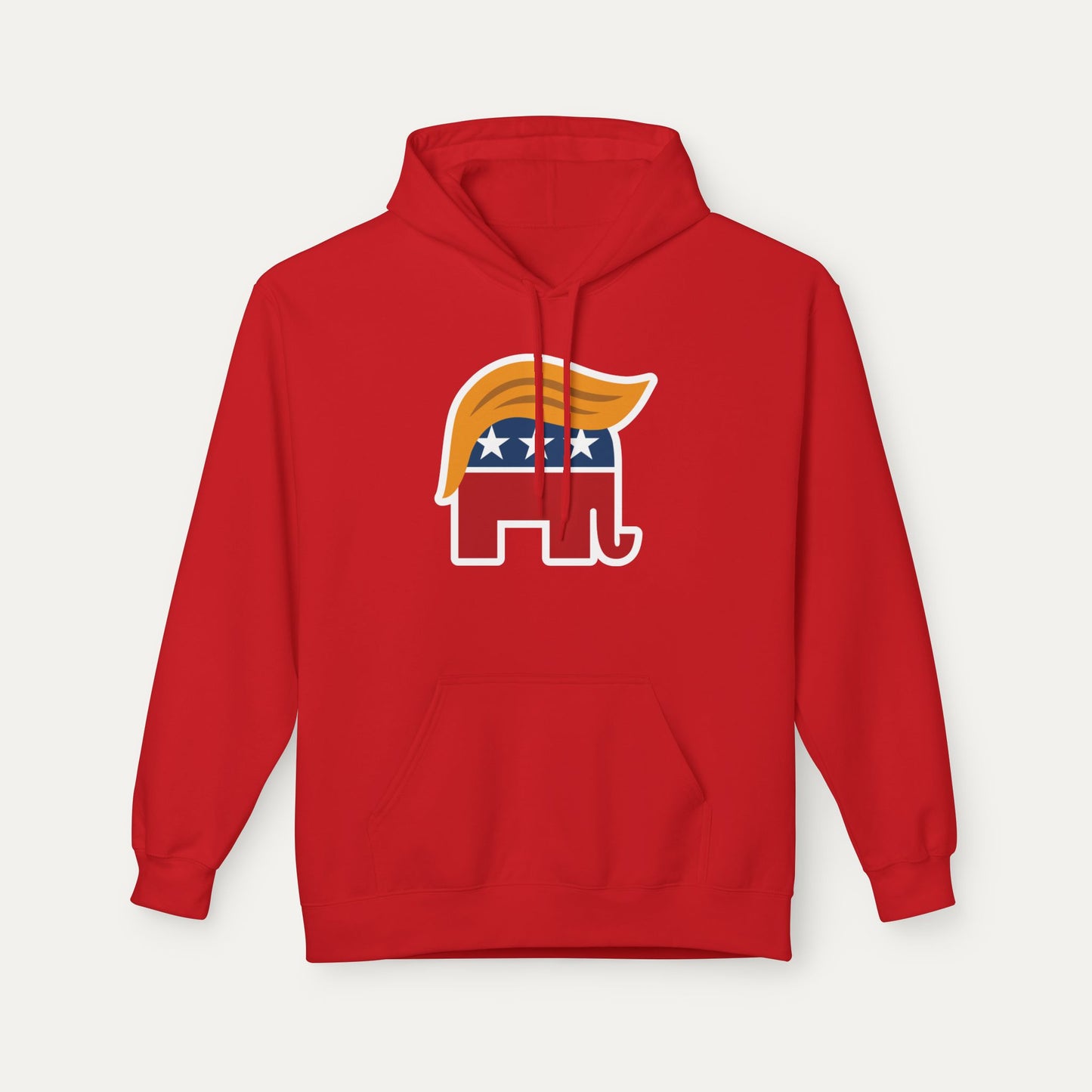 Orange Man Rad Fleece Unisex Hoodie