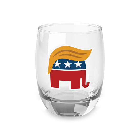 Orange Man Rad Whiskey Glass