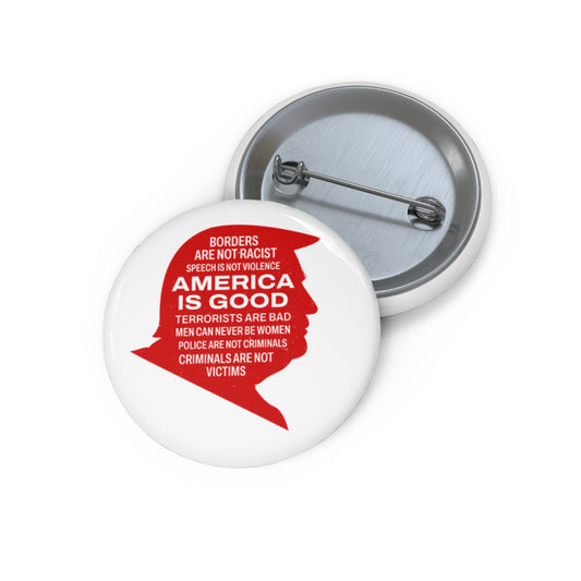 America is Good Pin Button