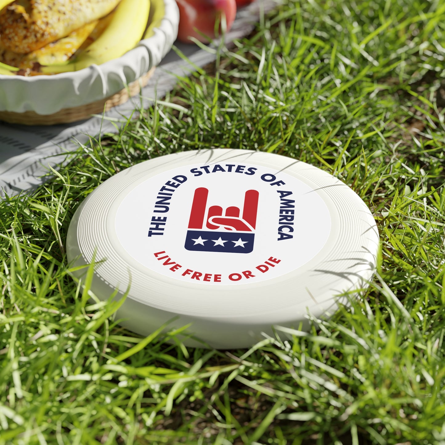 Live free or die Wham-0 Frisbee