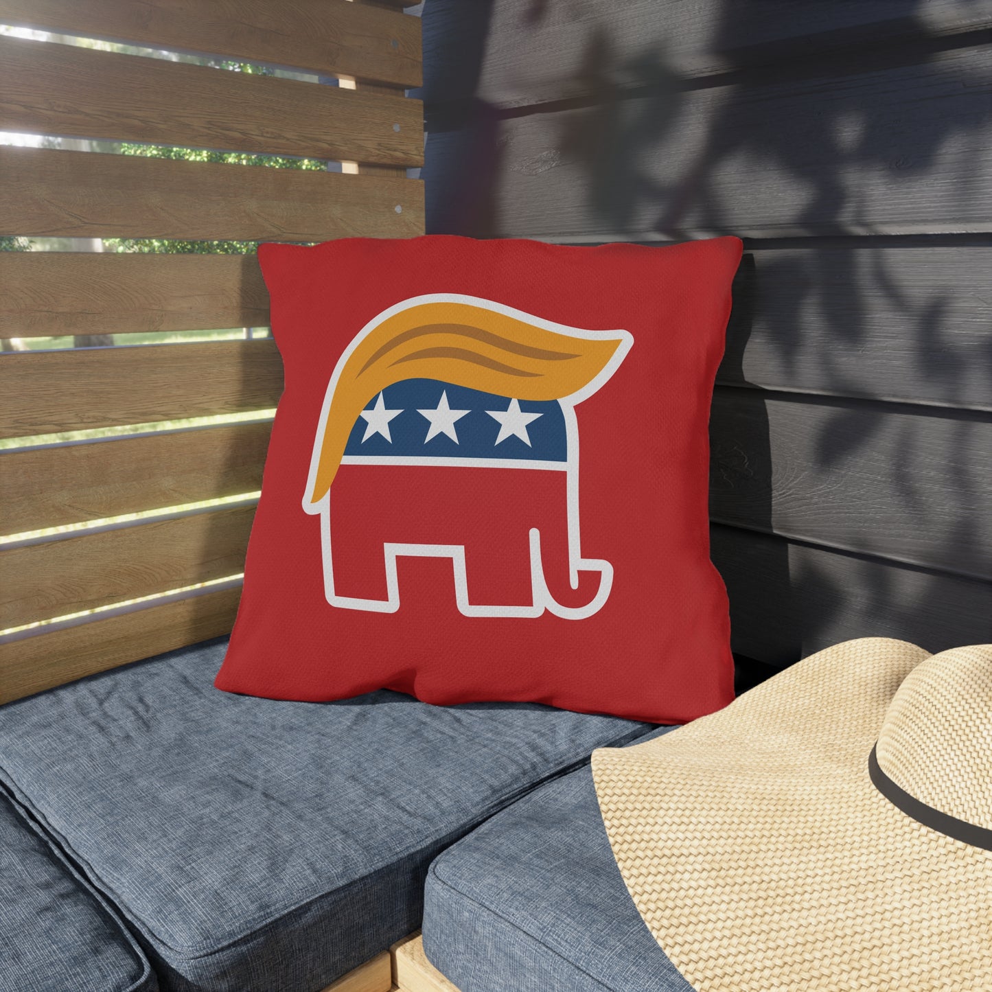 Orange Man Rad Outdoor Pillows