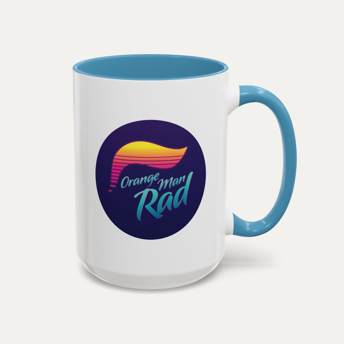 Orange Man Rad Retro 15oz Accent Mug