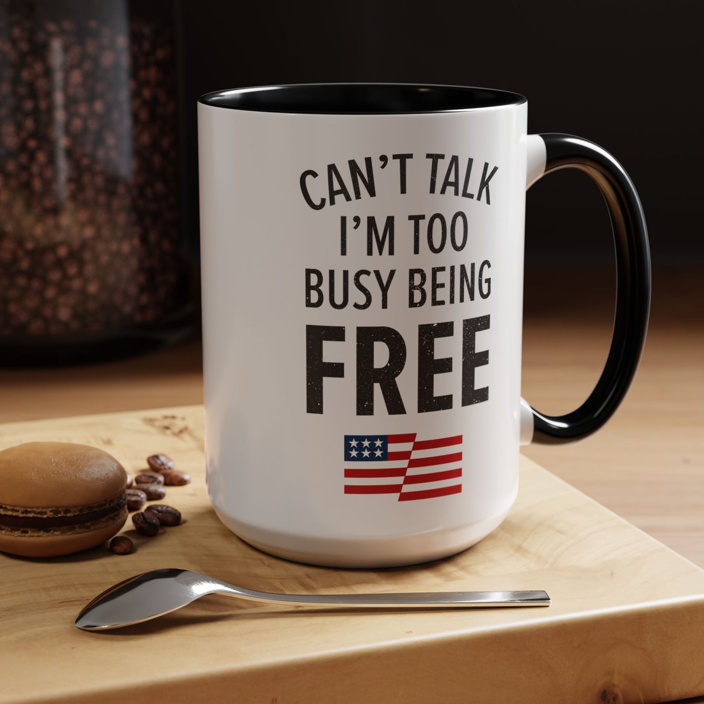 Can’t Talk 15oz Accent Mug
