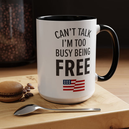 Can’t Talk 15oz Accent Mug