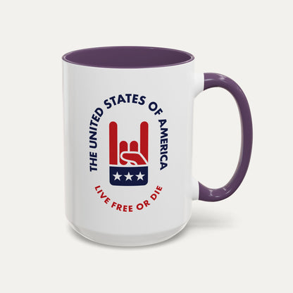 Live Free or Die 15oz Accent Mug