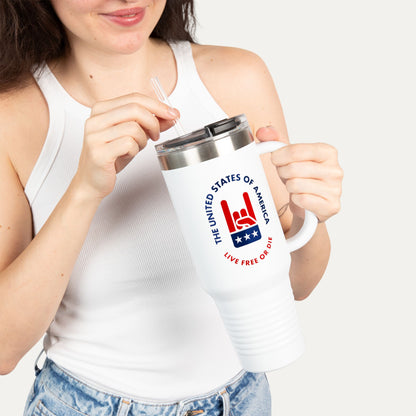 Live Free or Die Insulated 40oz Travel Mug