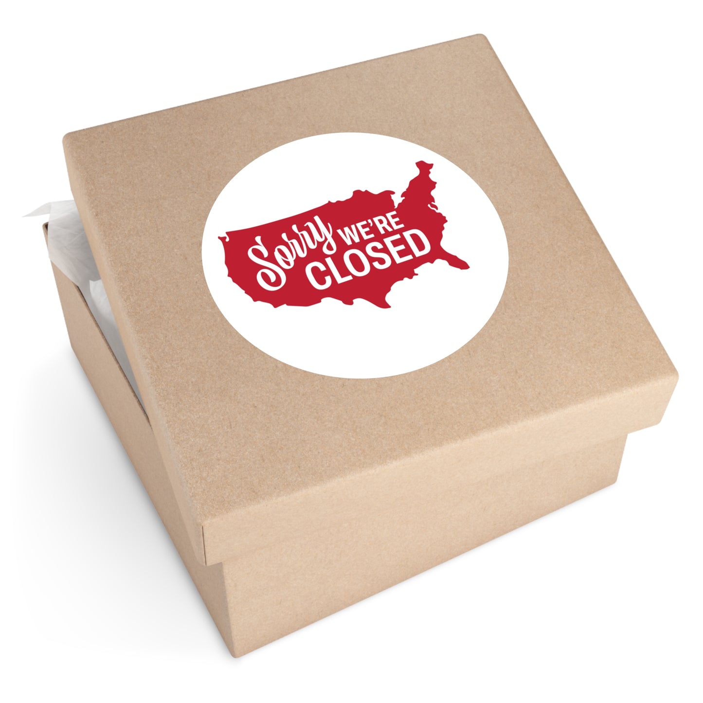 Sorry, We’re Closed Round Stickers