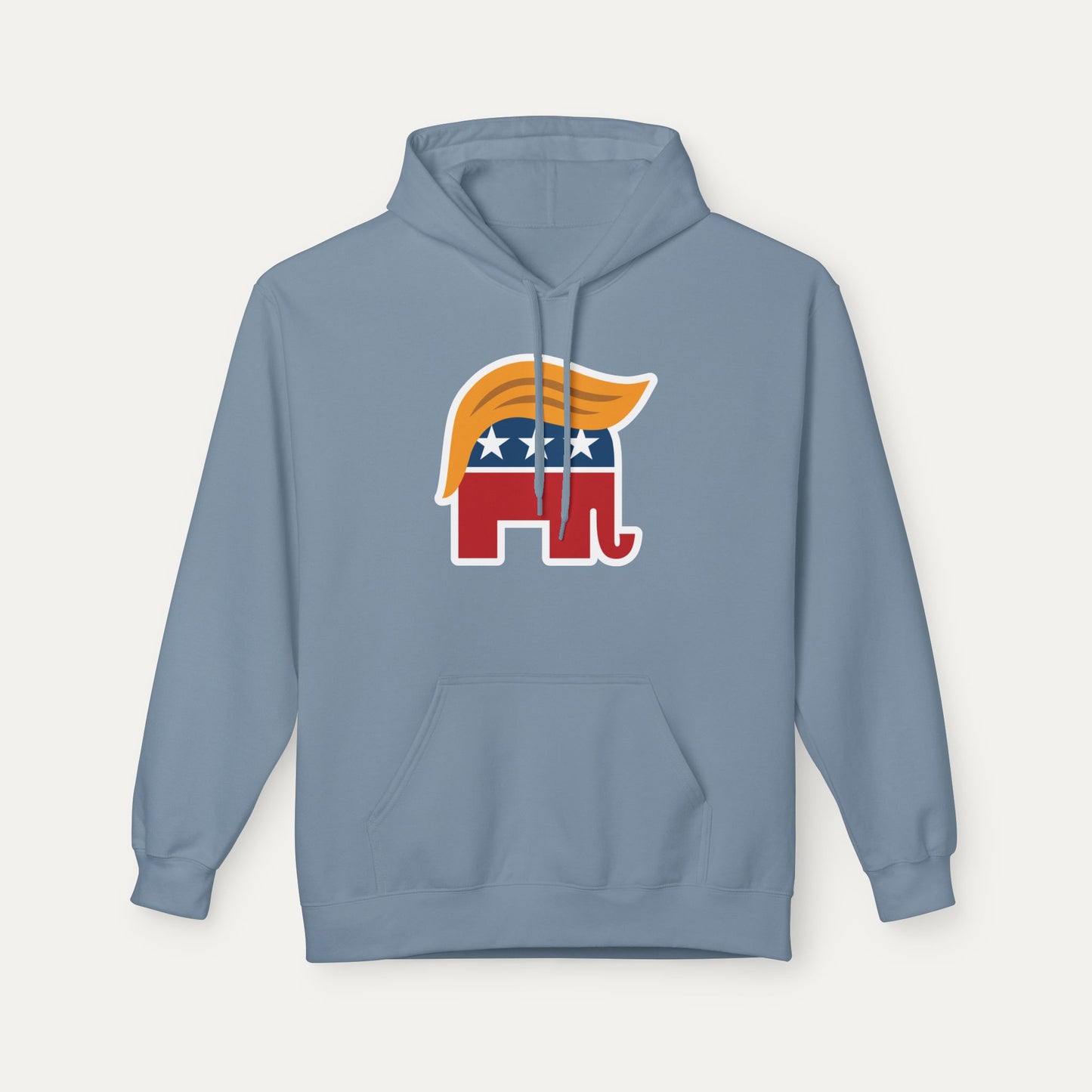 Orange Man Rad Fleece Unisex Hoodie