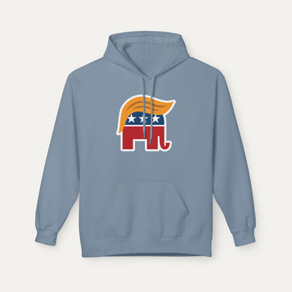 Orange Man Rad Fleece Unisex Hoodie