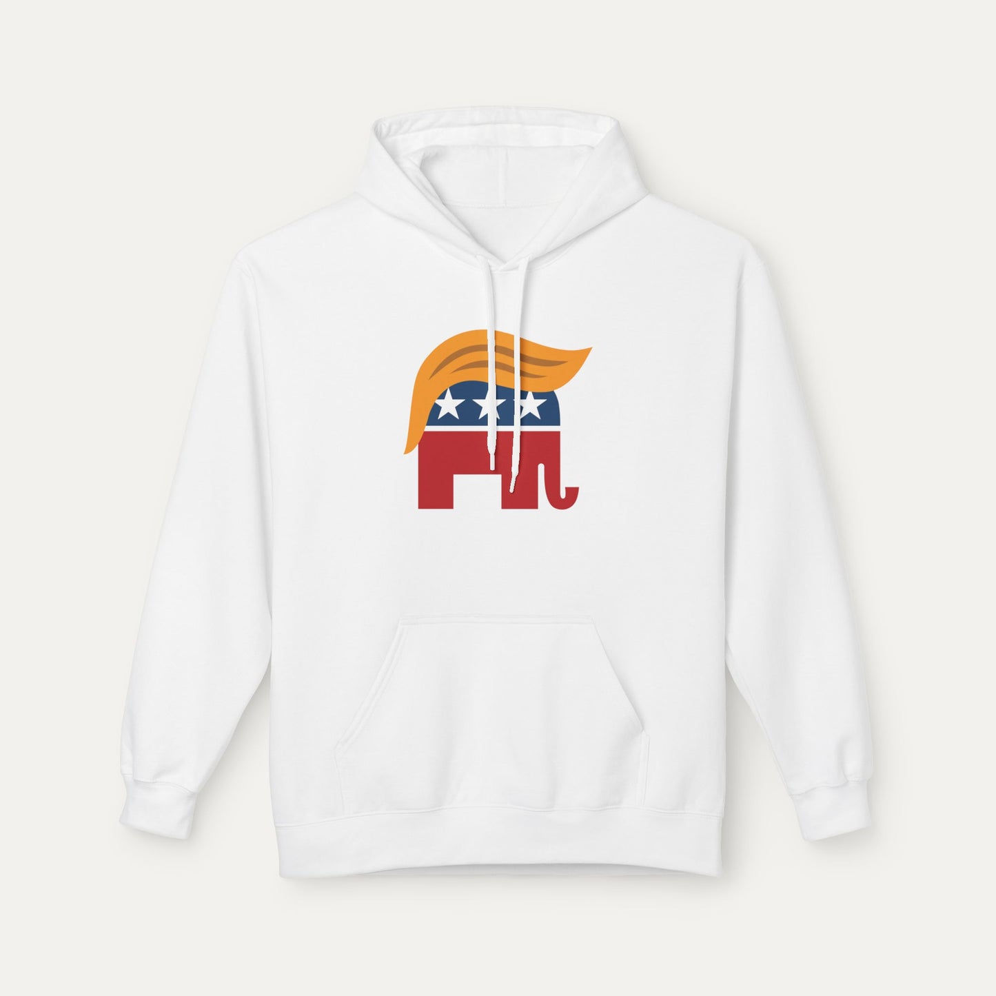 Orange Man Rad Fleece Unisex Hoodie
