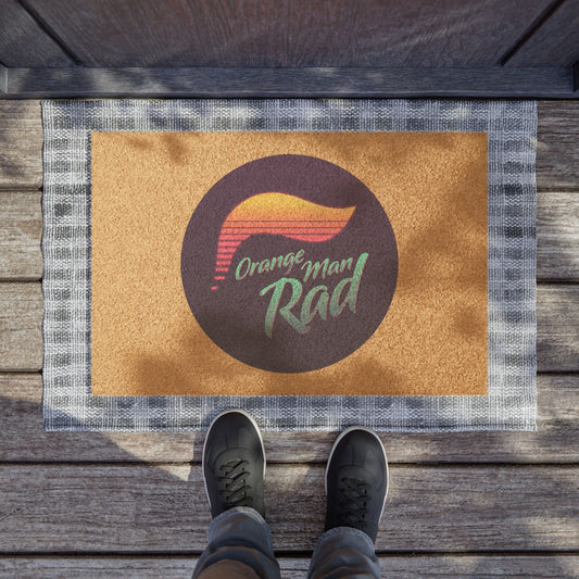Orange Man Rad Retro Doormat