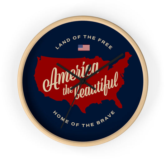 America the Beautiful Wall Clock