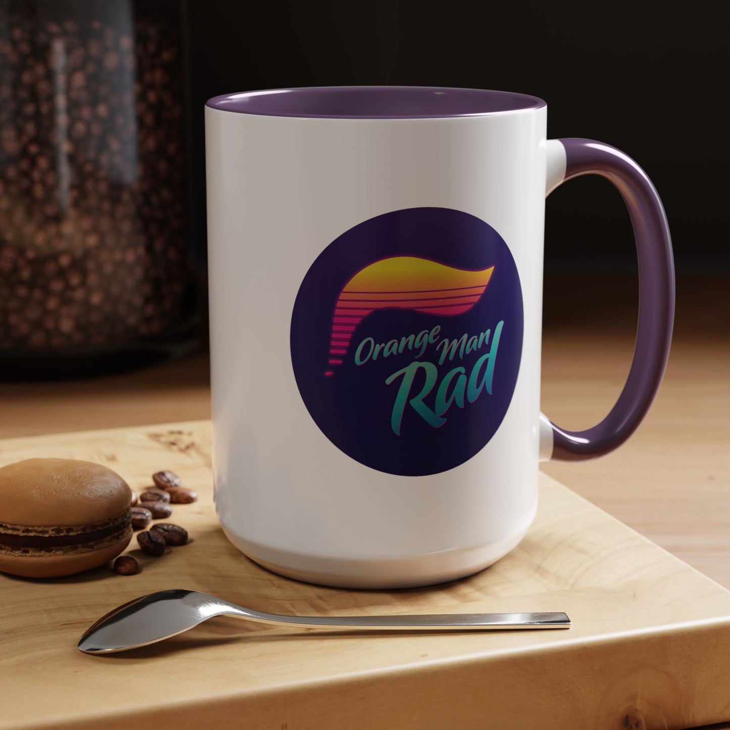 Orange Man Rad Retro 15oz Accent Mug