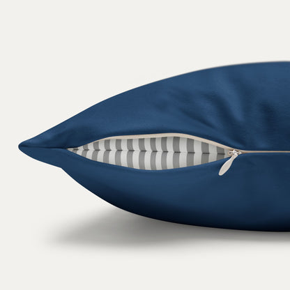 Orange Man Rad Faux Suede Pillowcase (Blue)