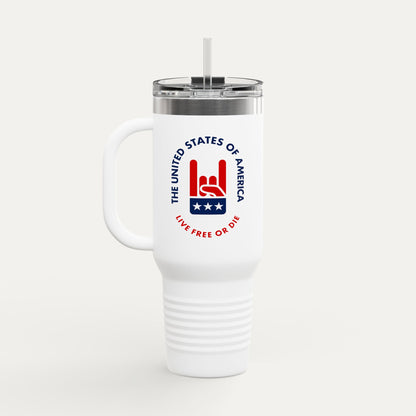 Live Free or Die Insulated 40oz Travel Mug