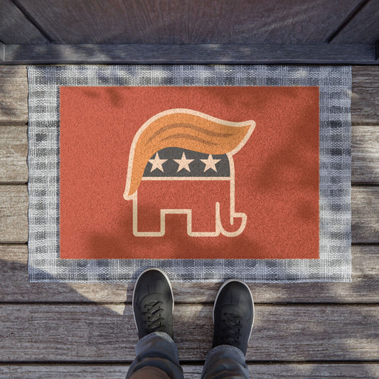 Orange Man Rad Doormat