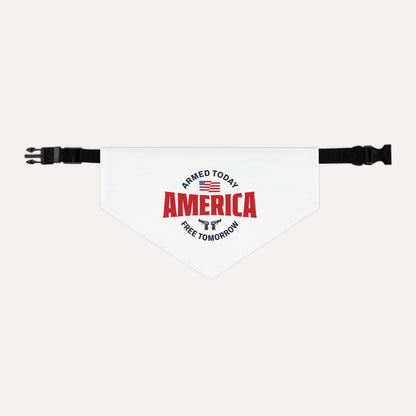 Armed Today, Free Tomorrow Pet Bandana Collar
