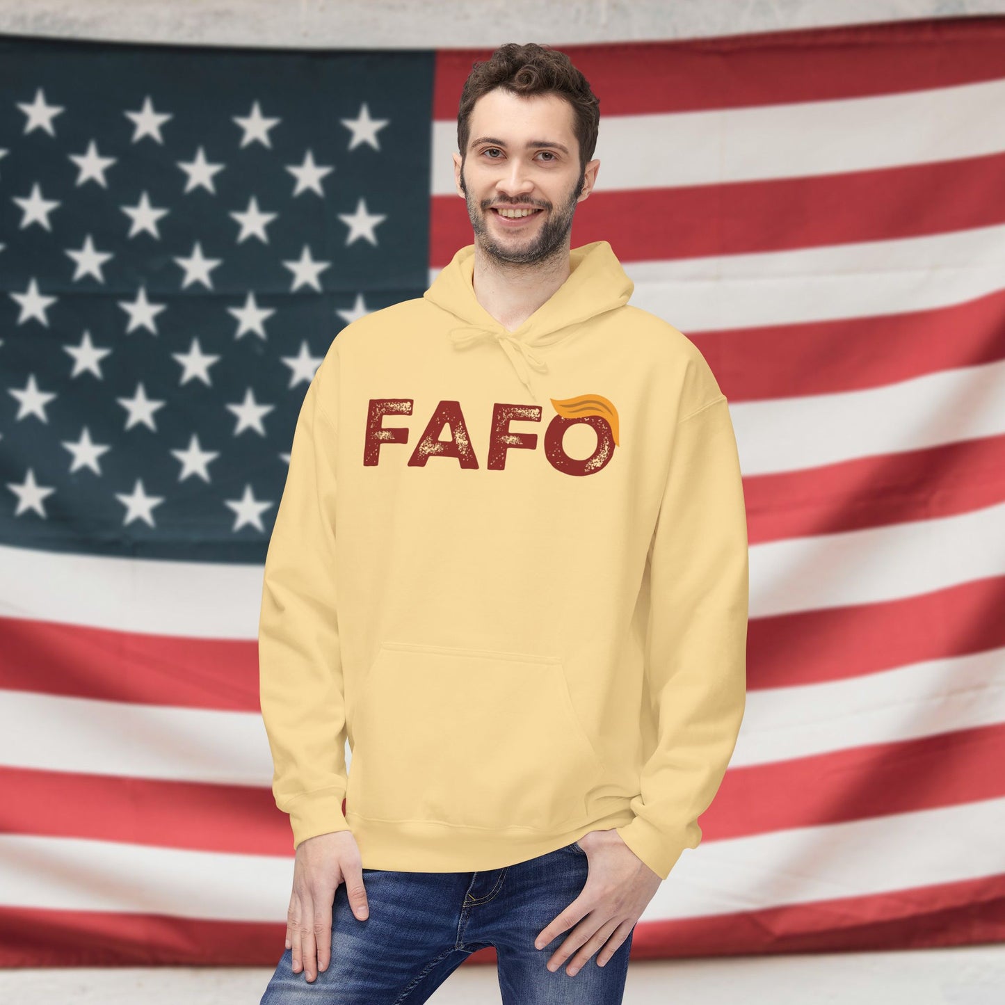 FAFO (Trump style) Fleece Unisex Hoodie