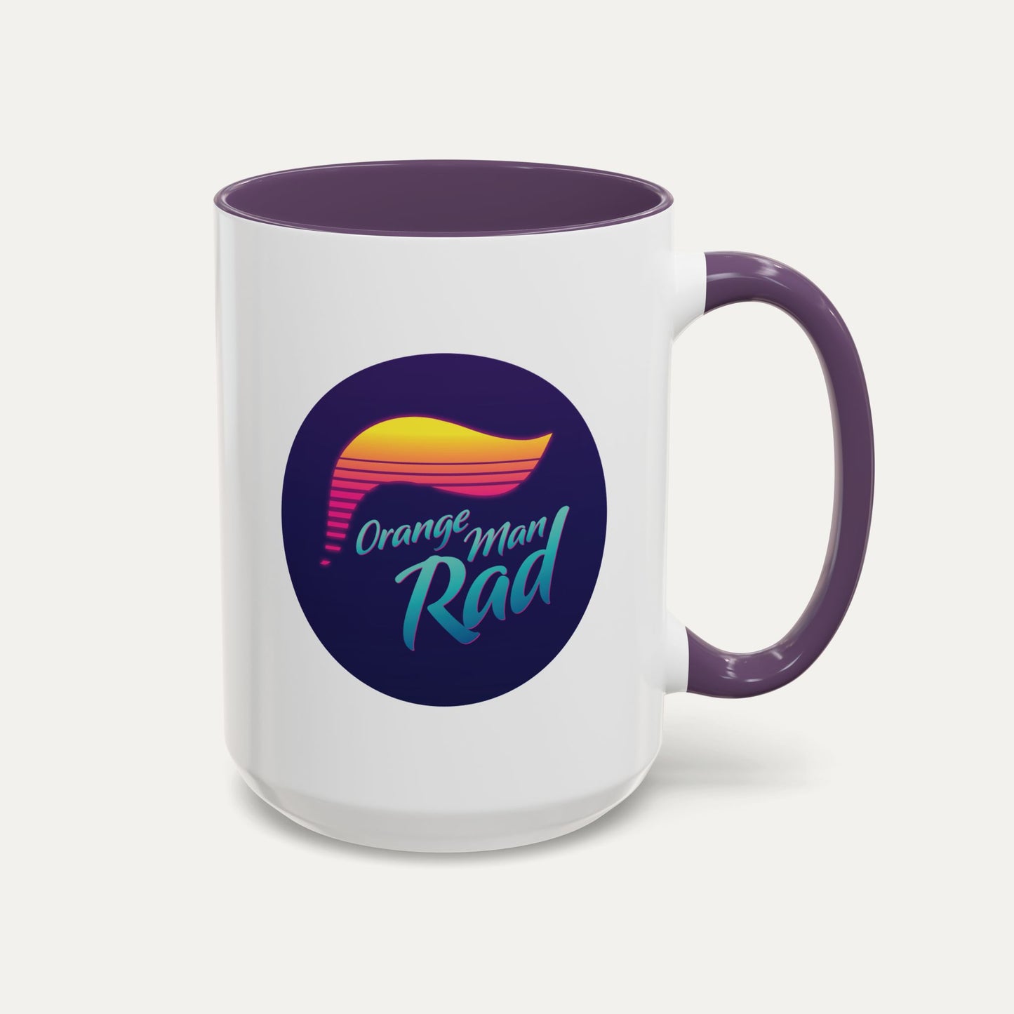 Orange Man Rad Retro 15oz Accent Mug