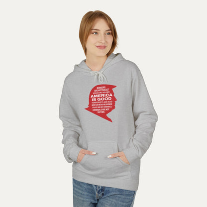 America is Good Fleece Unisex Hoodie