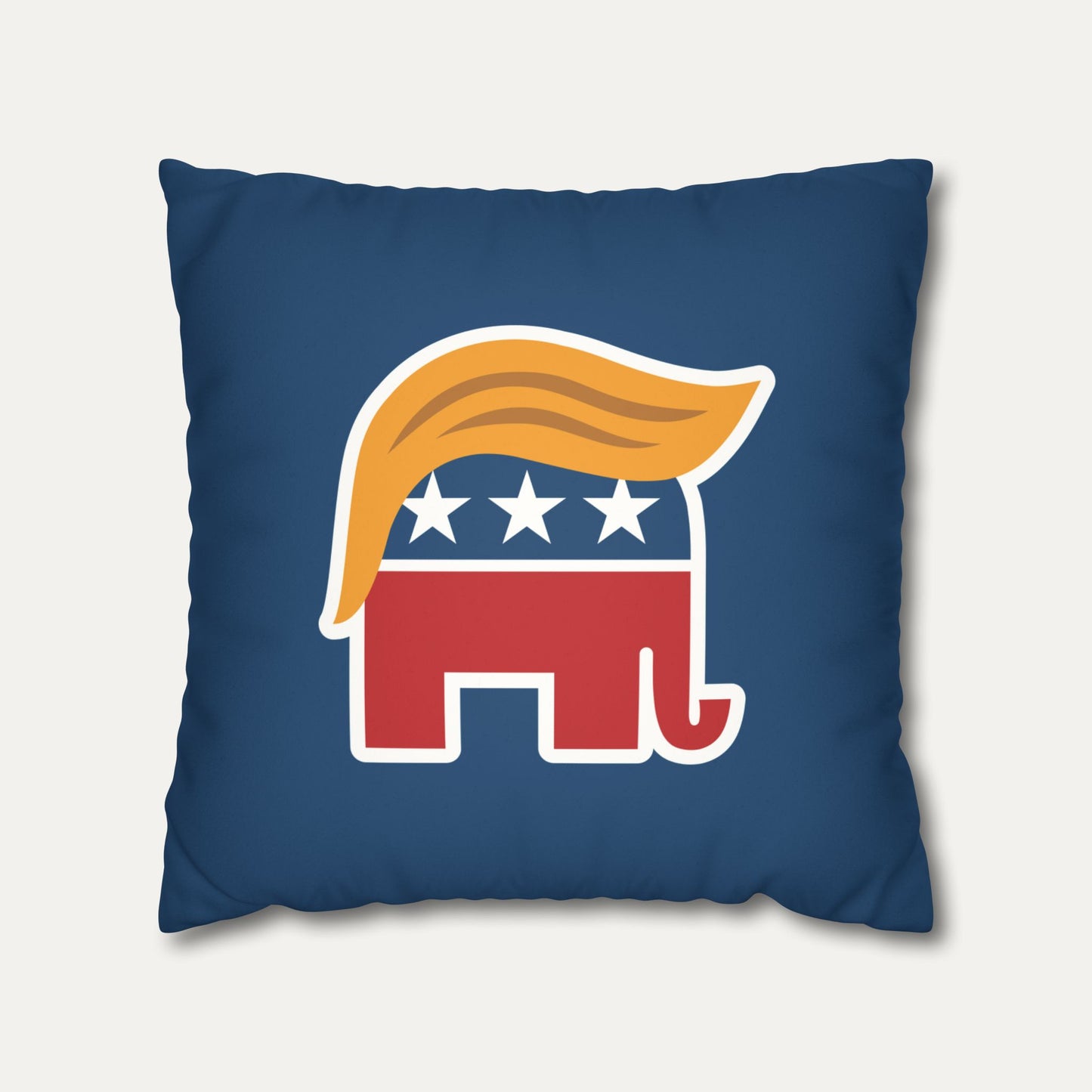 Orange Man Rad Faux Suede Pillowcase (Blue)