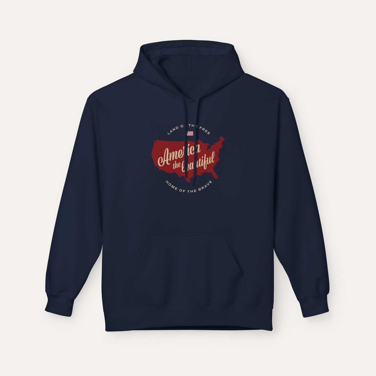 America the Beautiful Fleece Unisex Hoodie