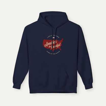 America the Beautiful Fleece Unisex Hoodie