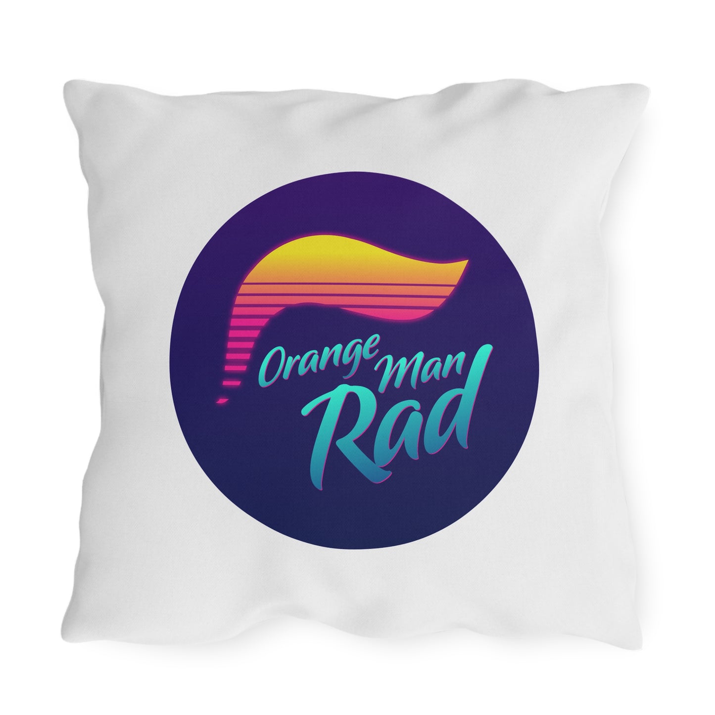 Orange Man Rad Retro Outdoor Pillows