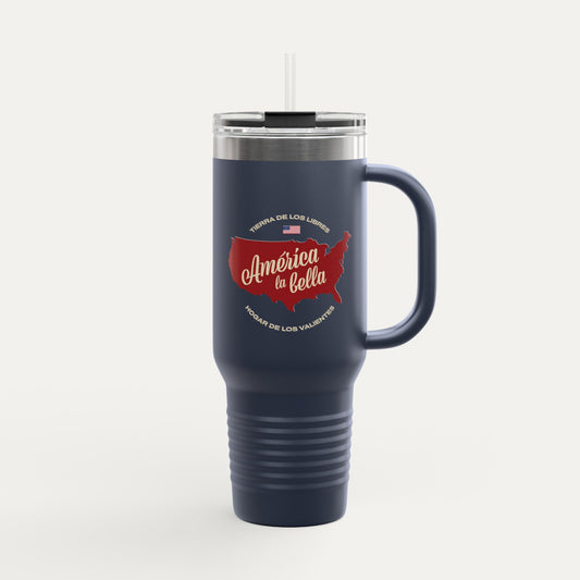 America the Beautiful (Spanish) Insulated 40oz Travel Mug