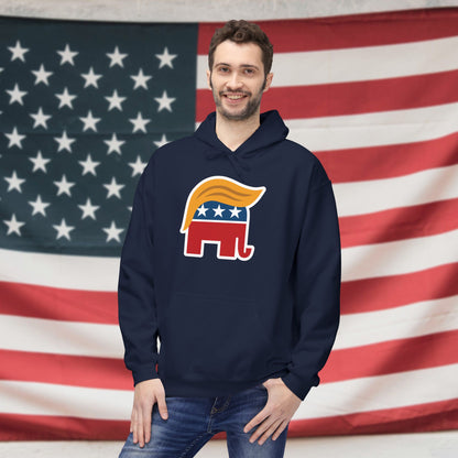 Orange Man Rad Fleece Unisex Hoodie