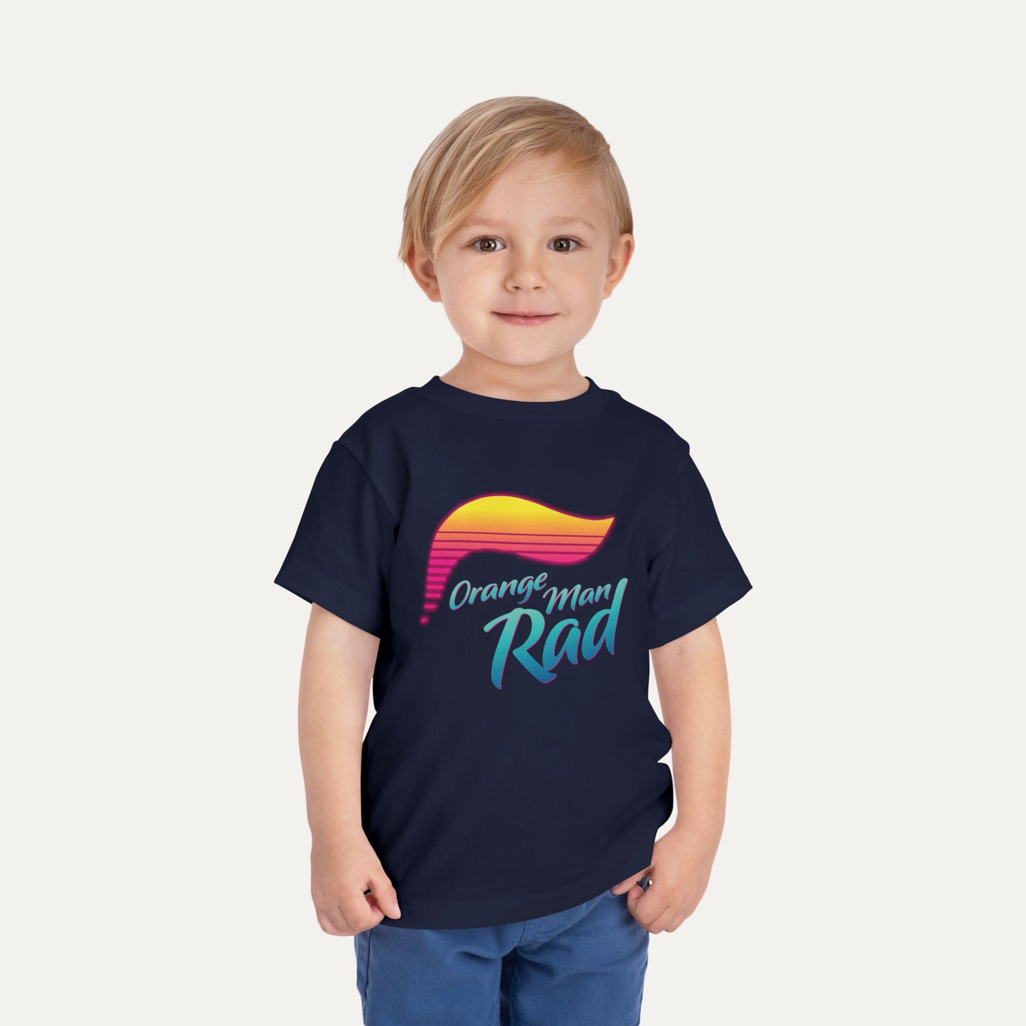 Orange Man Rad Retro Toddler Tee